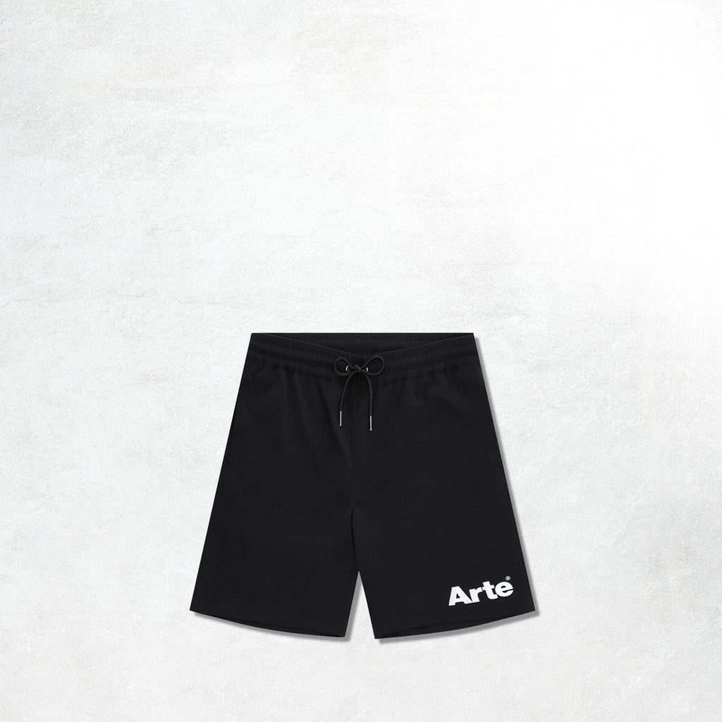 Arte Samuel Logo Shorts: Black (Front)