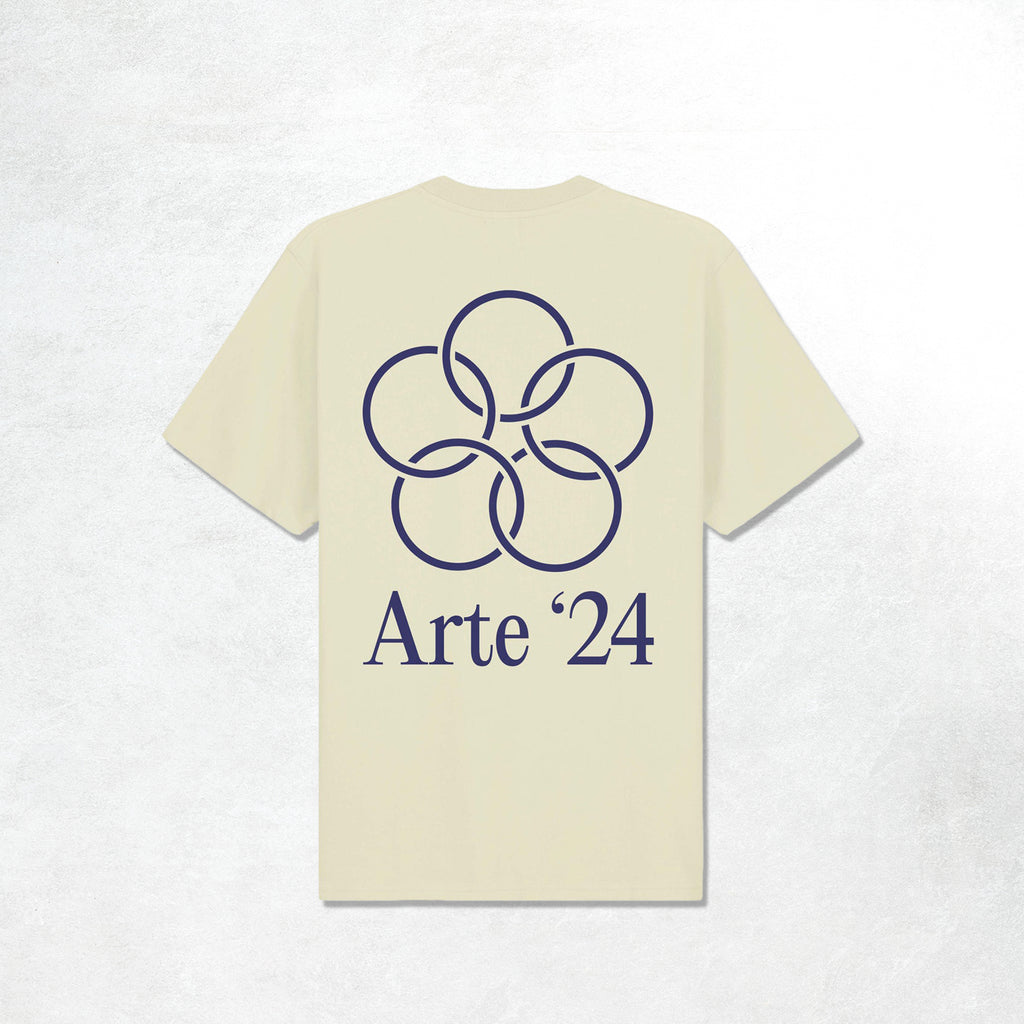 Arte Teo Back Rings T-shirt: Cream (Main)