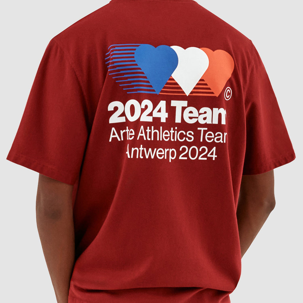 Arte Teo Back Team T-shirt: Bordeaux_1