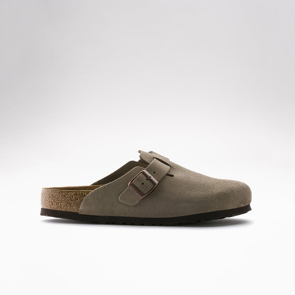 Birkenstock Boston Soft Footbed Suede Leather : Taupe_3