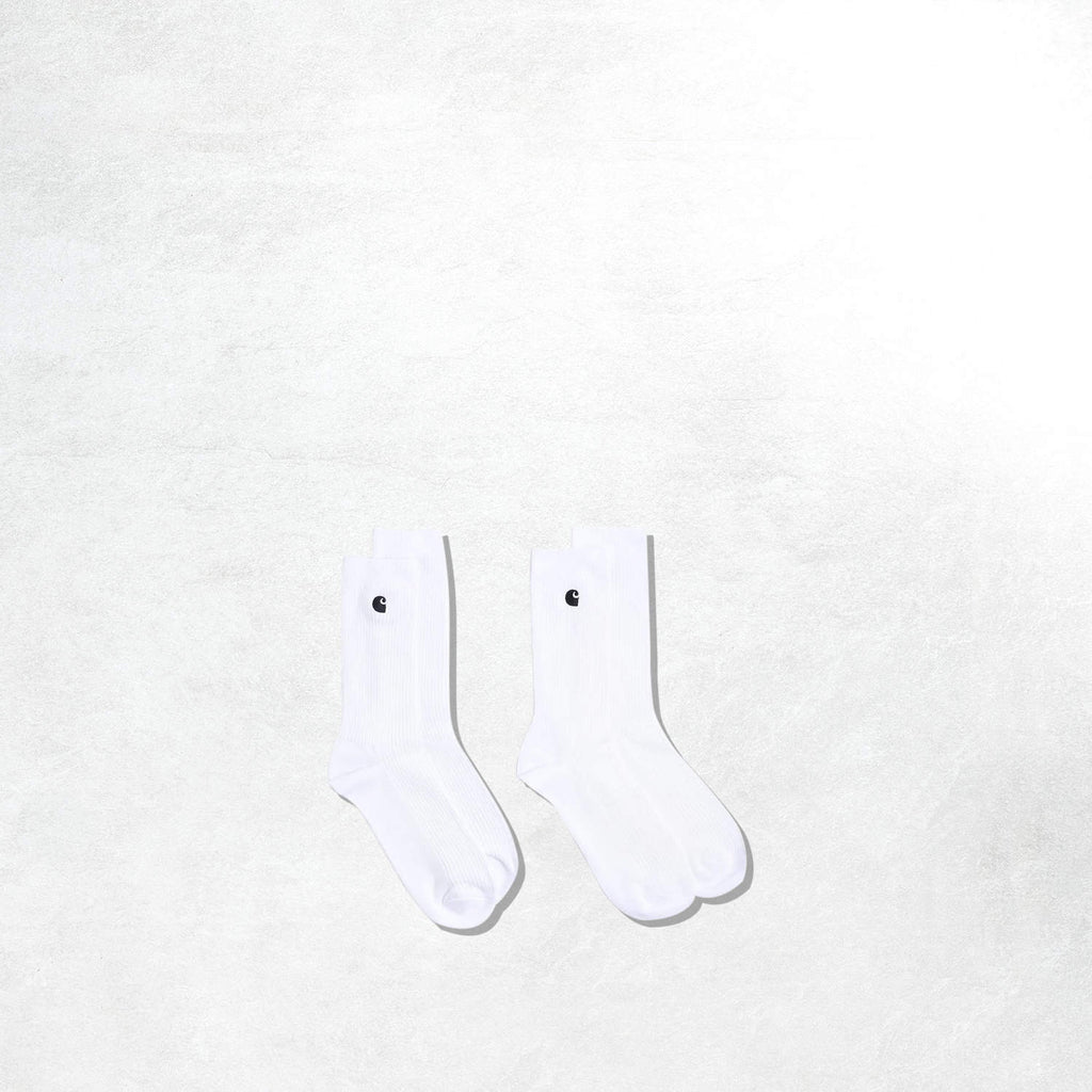 Carhartt WIP Madison Pack Socks: White/Black + White/Black.1