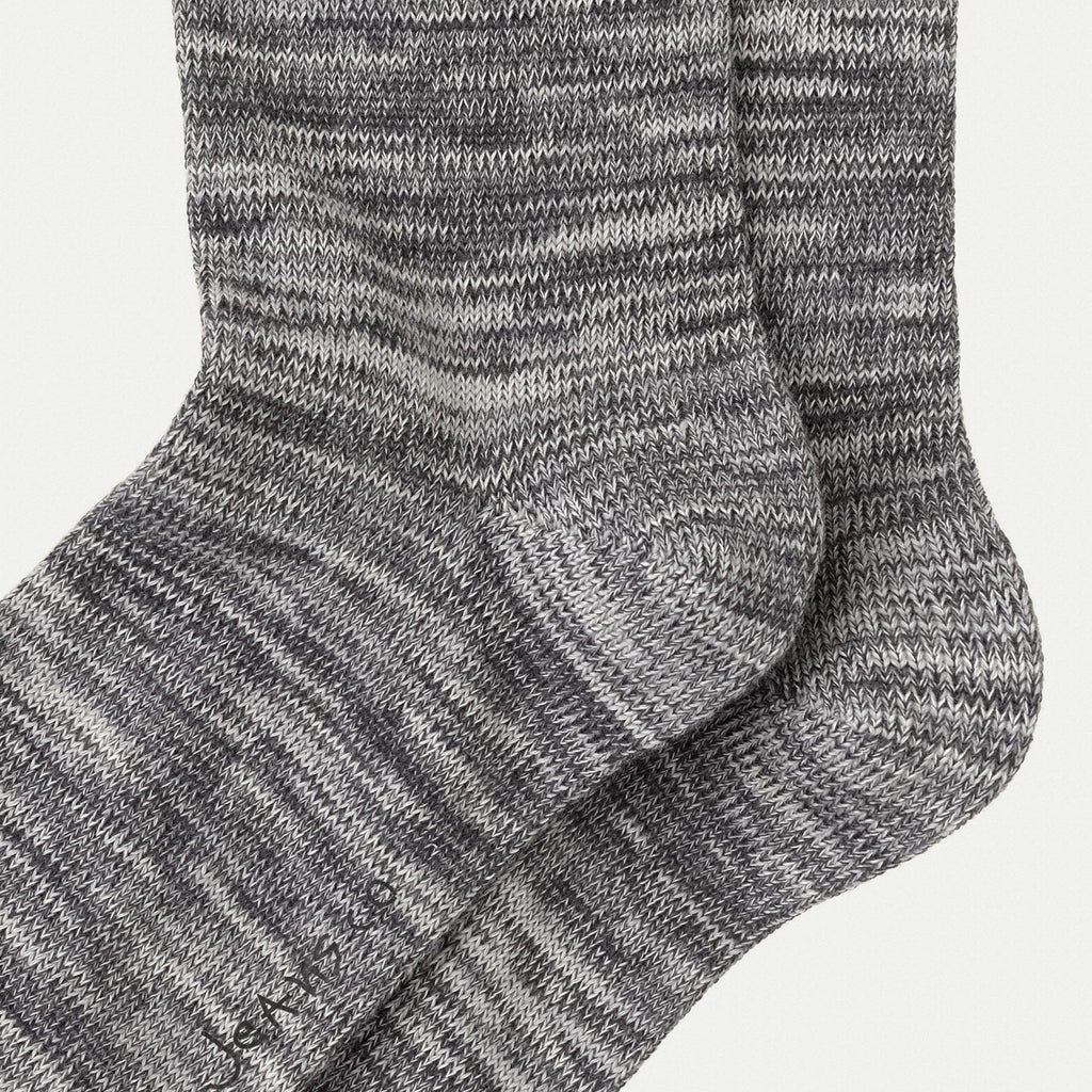 Nudie Jeans Rasmusson Multi Yarn Socks: Dark Grey_2