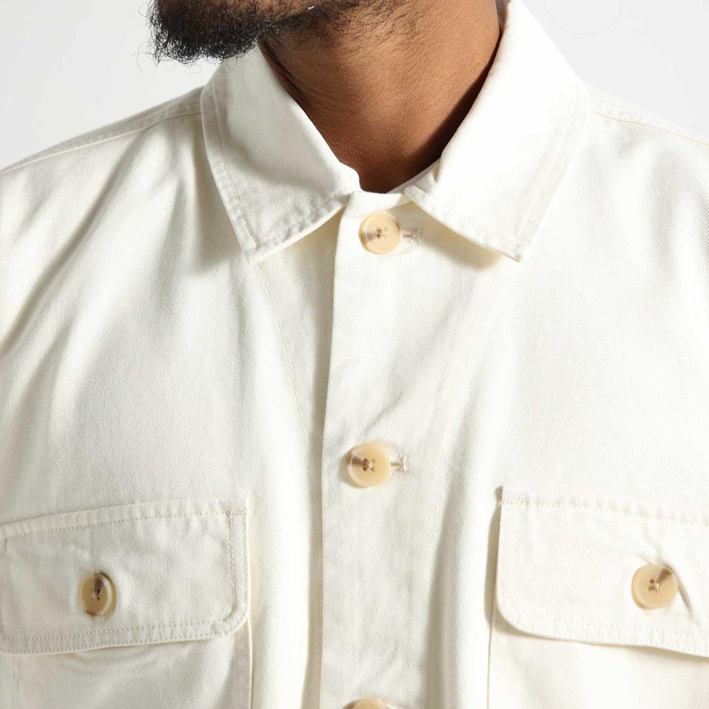 Obey Afternoon Shirt Jacket: Unbleached_3