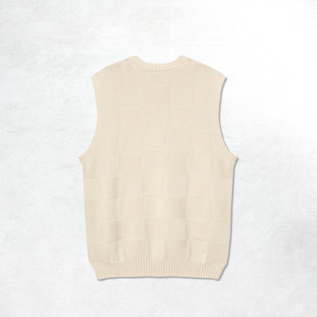 Pompeii Knitted Vest: Cream (Main)