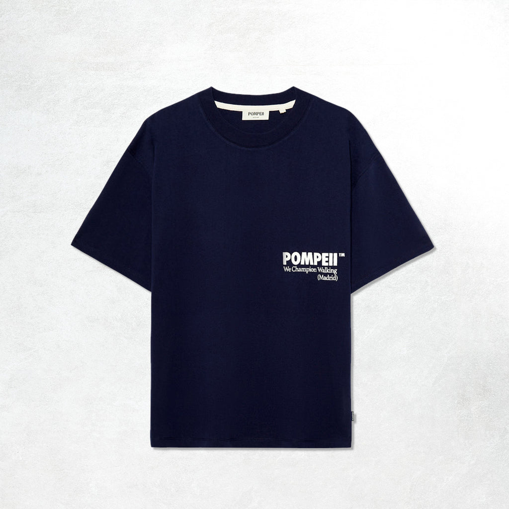 Pompeii Navy Boxy Graphic T-Shirt