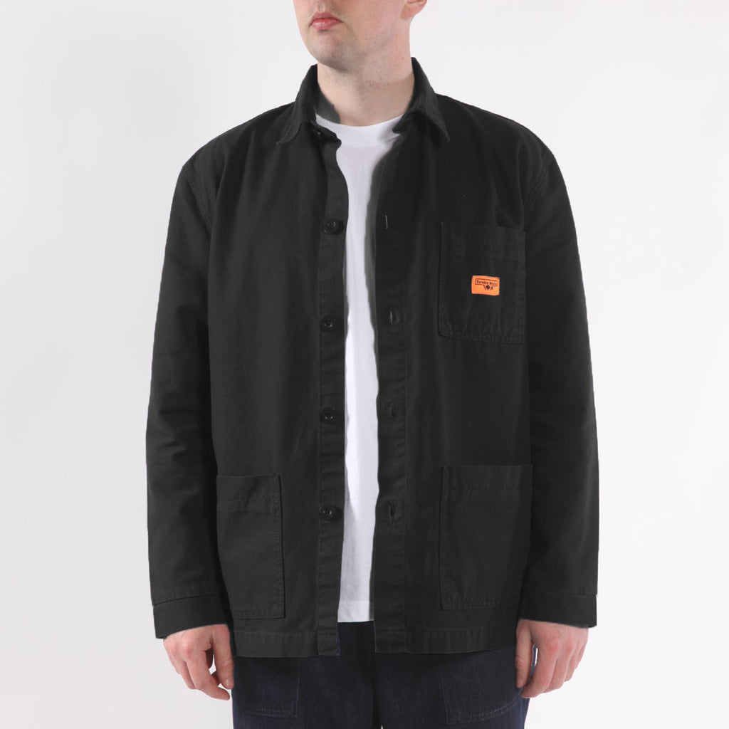 Service Works Canvas Coverall Jacket: Black_3