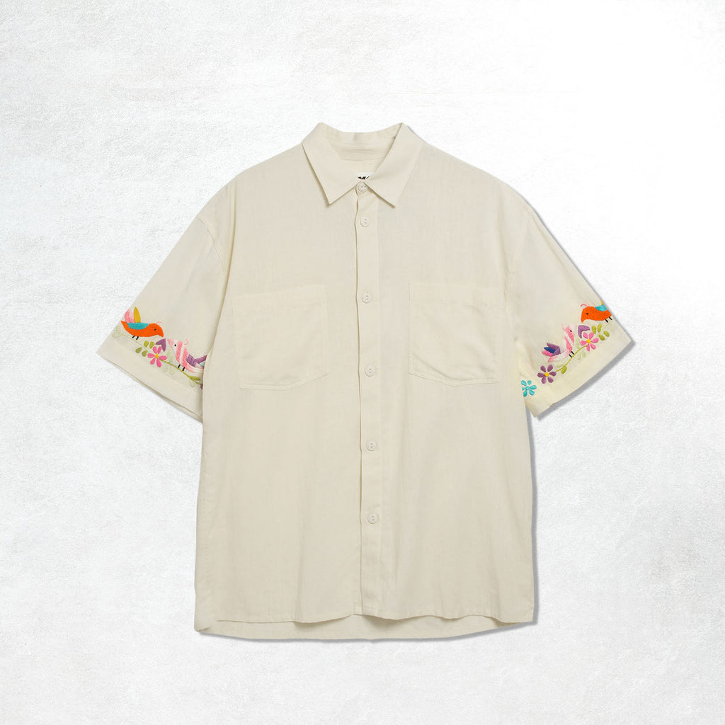 YMC Mitchum Shirt: Ecru(Front)