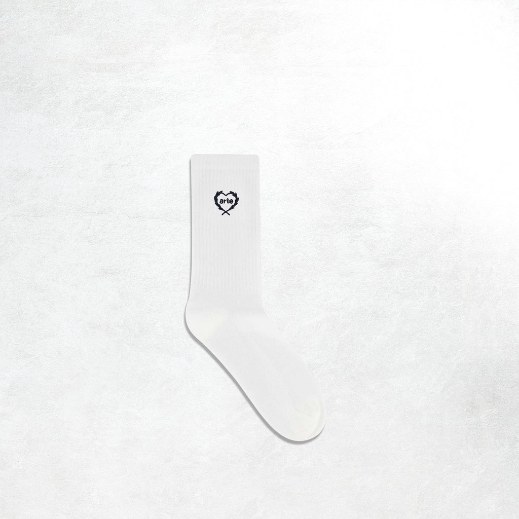 Arte Arte Small Heart Socks: White