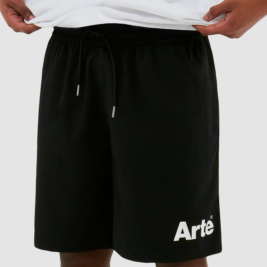 Arte Samuel Logo Shorts: Black_1