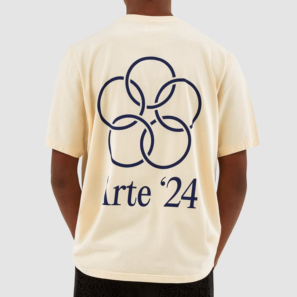 Arte Teo Back Rings T-shirt: Cream_1