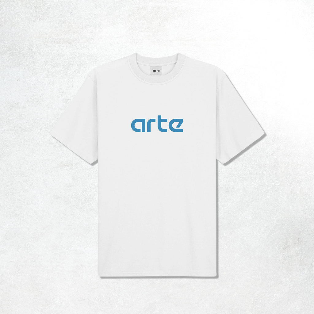 Arte Teo Print T-shirt: White (Main)