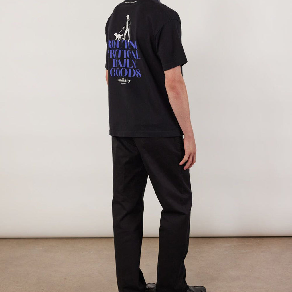 Bark and Stroll Oversized Auxiliary T Shirt | Organic Cotton | Black_2