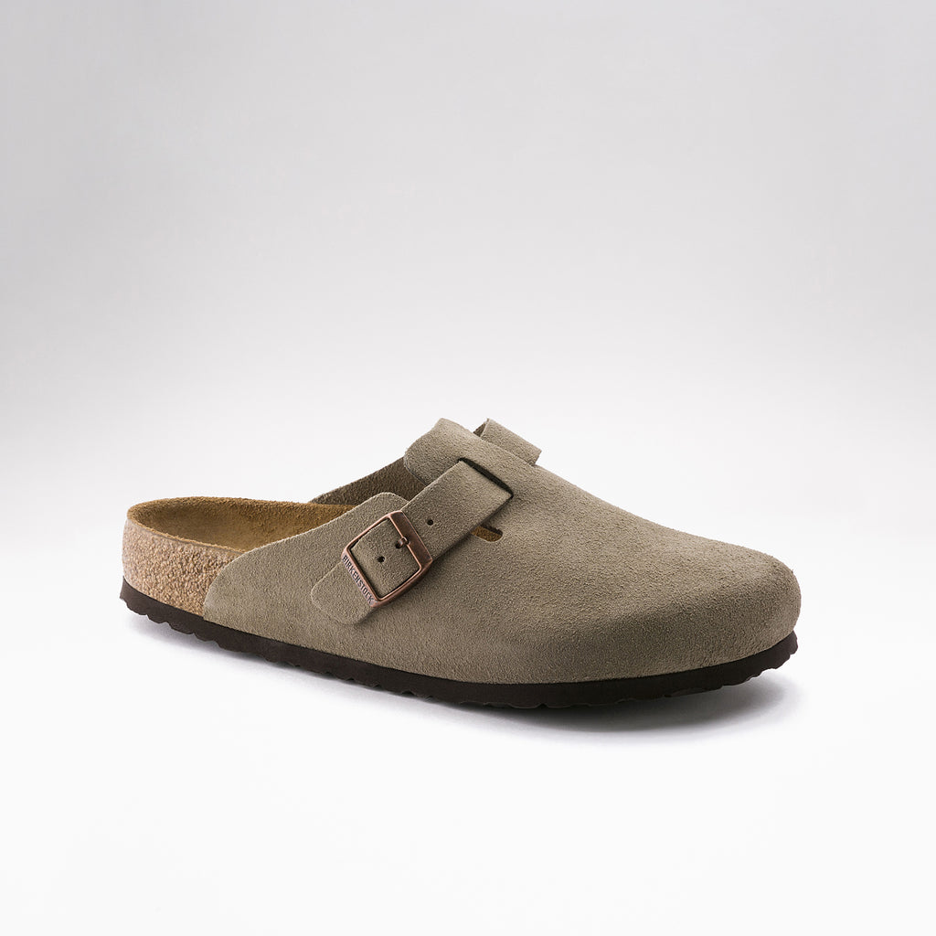 Birkenstock Boston Soft Footbed Suede Leather : Taupe_2