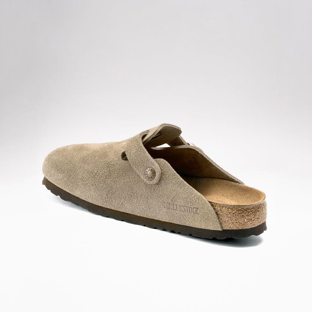 Birkenstock Boston Soft Footbed Suede Leather : Taupe_4