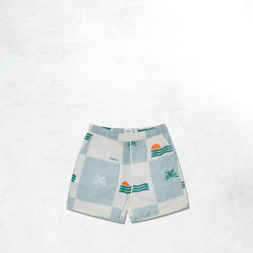 Parlez Cabo Shorts: Sea Mist (Front)