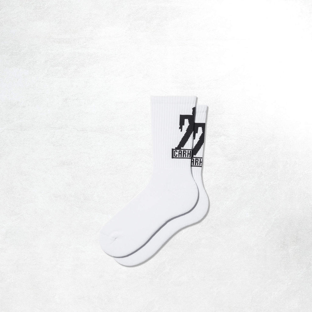 Carhartt WIP Built Socks: White / Black