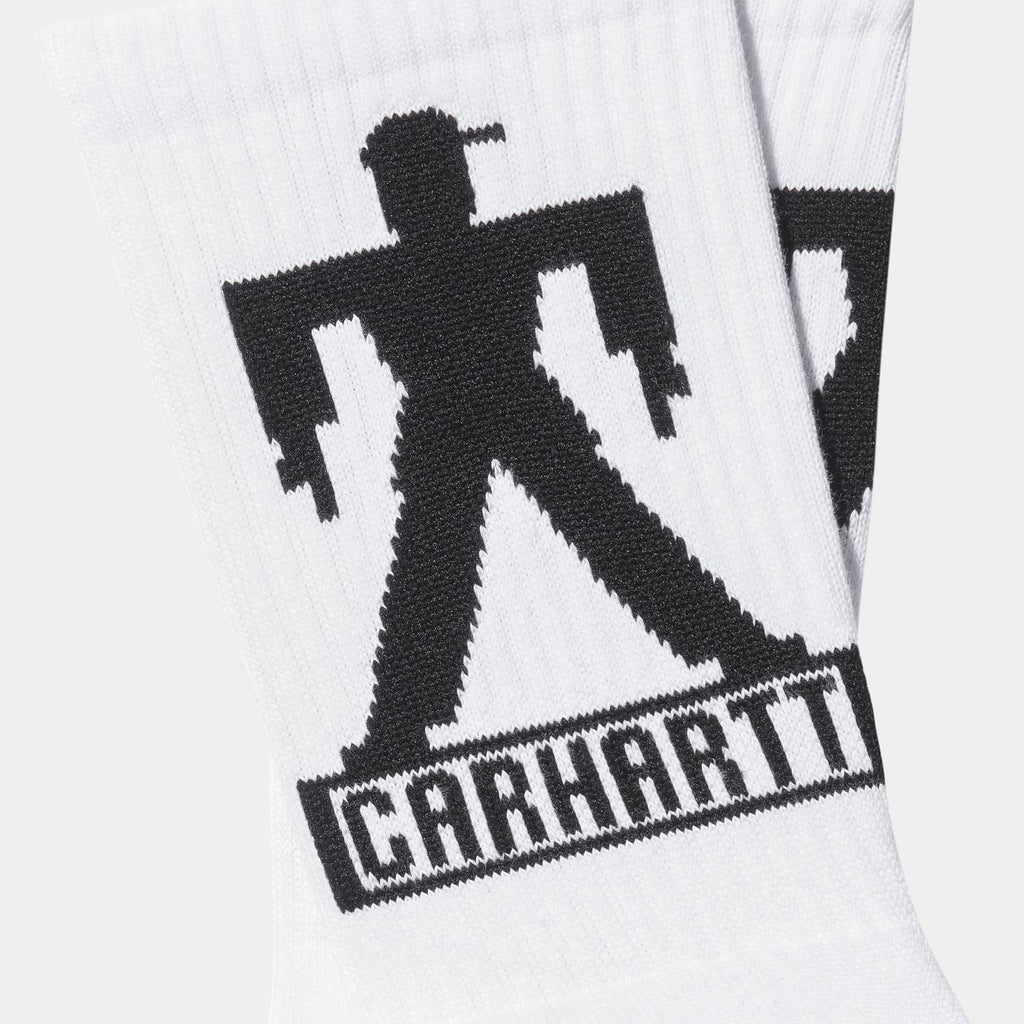 Carhartt WIP Built Socks: White / Black_1