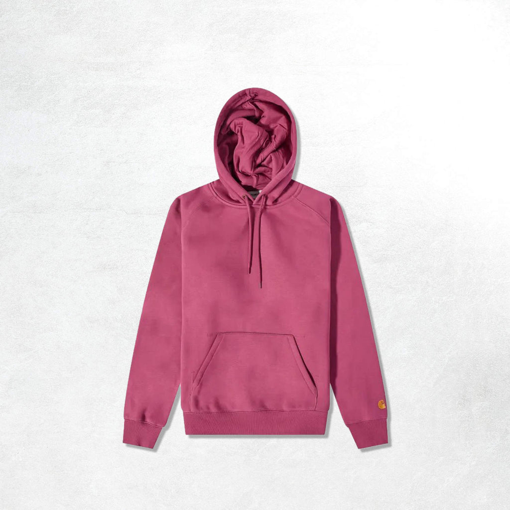 Carhartt WIP Hooded Chase Sweat: Punch/Gold