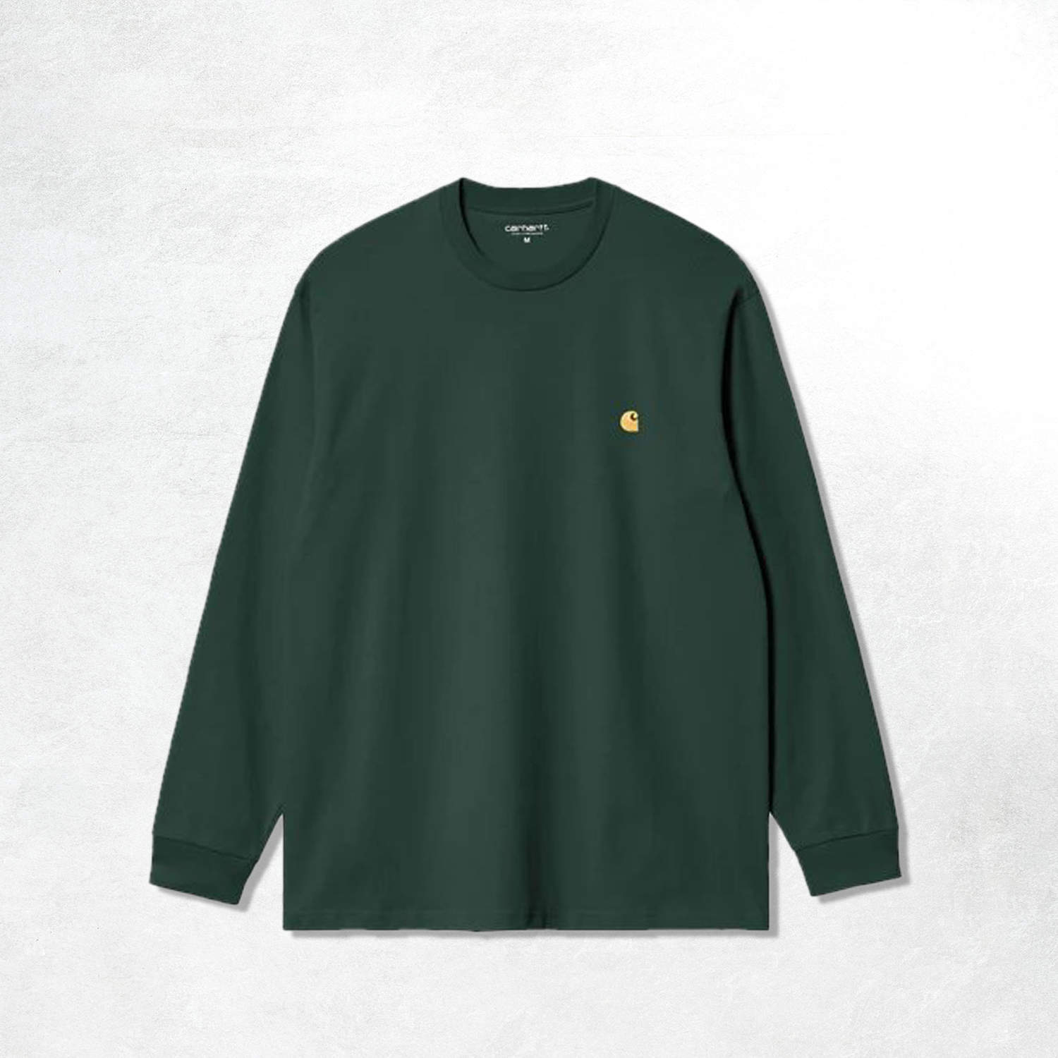 Carhartt WIP L/S Chase T-Shirt: Discovery Green/Gold.1
