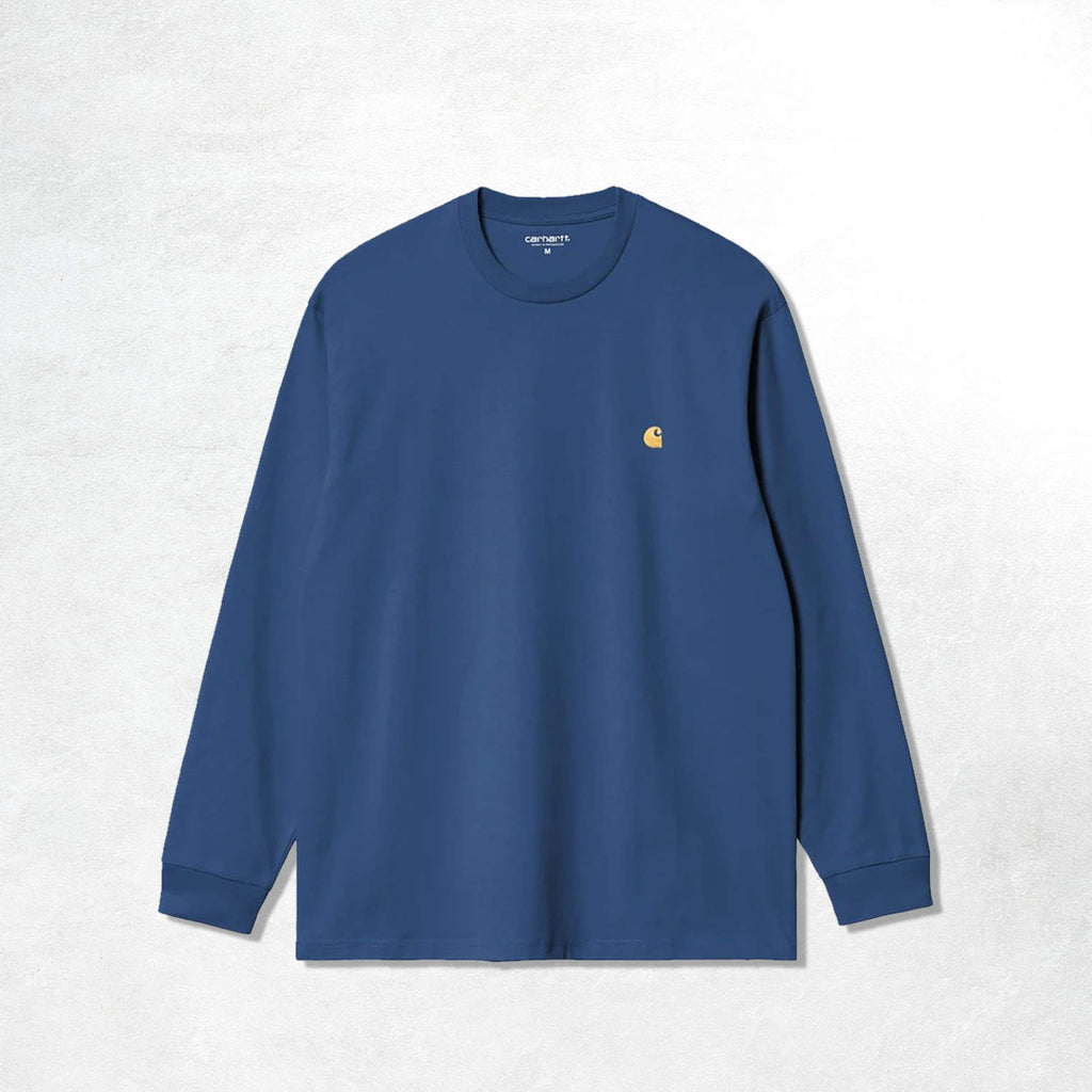 Carhartt WIP L/S Chase T-Shirt: Liberty/Gold.1