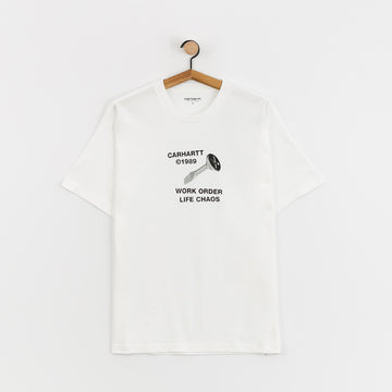 Carhartt WIP S/S Strange Screw T-Shirt: White