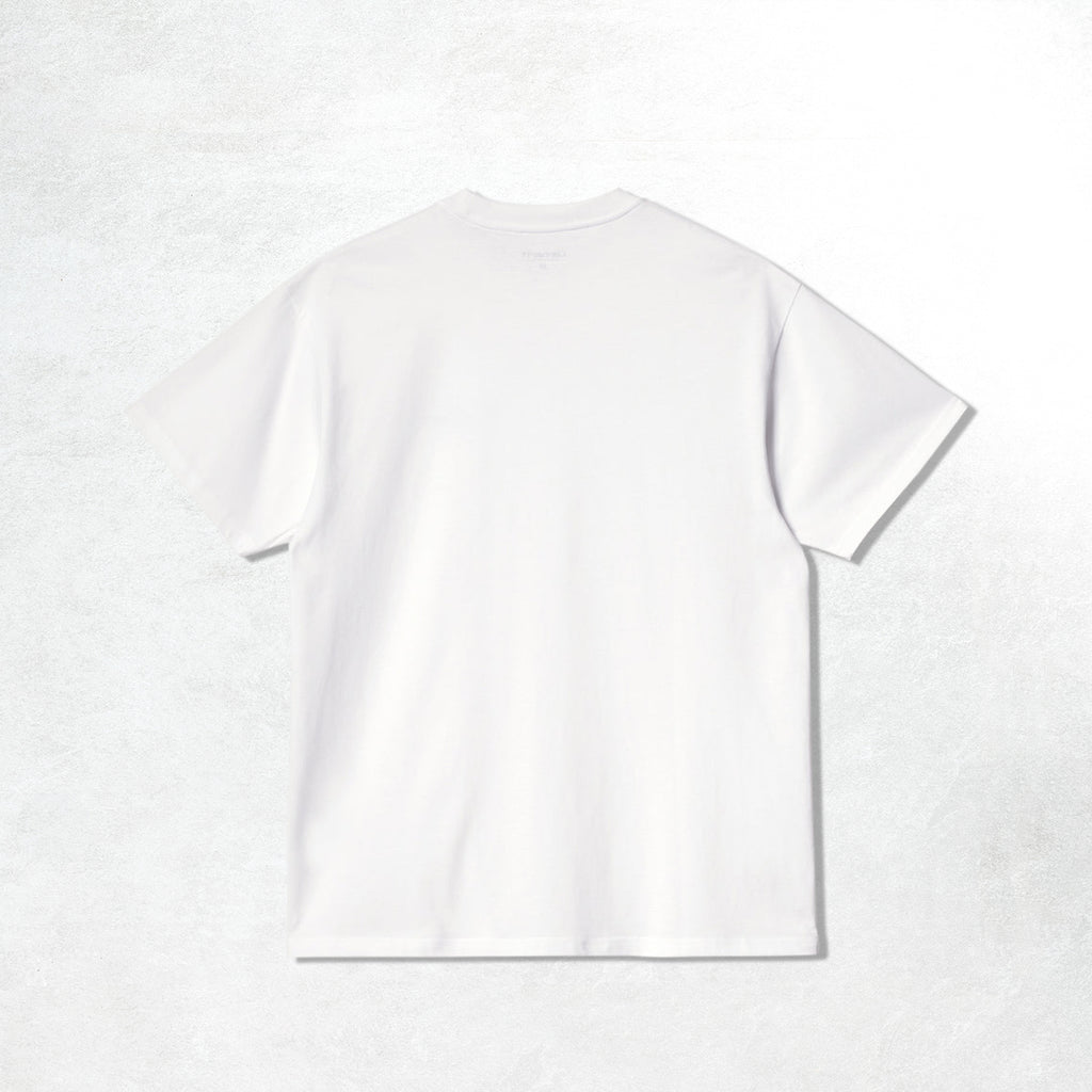 Carhartt WIP S/S American Script T-Shirt: White_Back