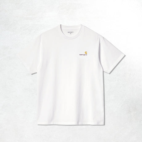 Carhartt WIP S/S American Script T-Shirt: White_Front