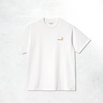 Carhartt WIP S/S American Script T-Shirt: White_Front