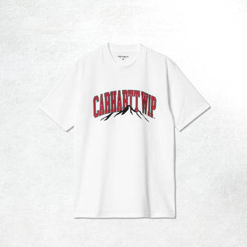 Carhartt WIP S/S Mountain College T-S: White