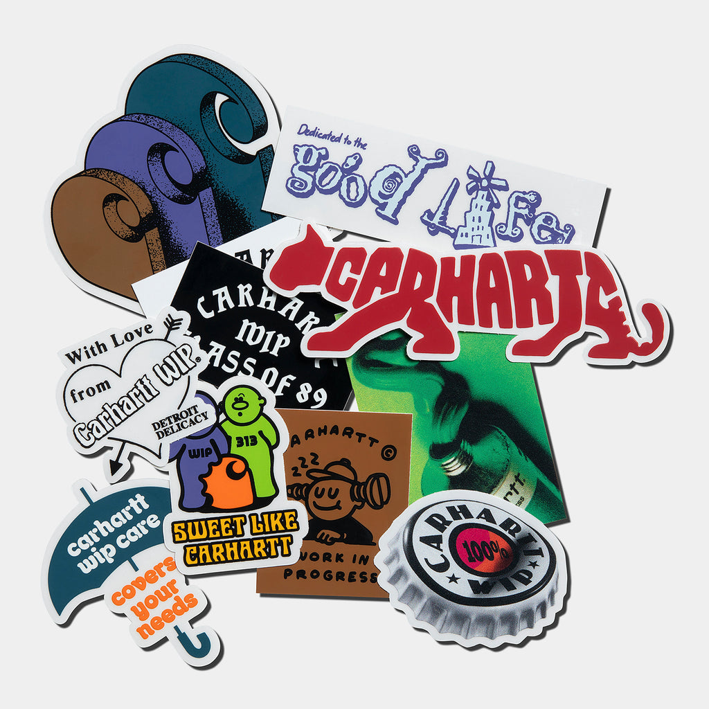 Carhartt WIP Sticker Bag (10 x 10 Pack) : Multicolor (SS24)_1