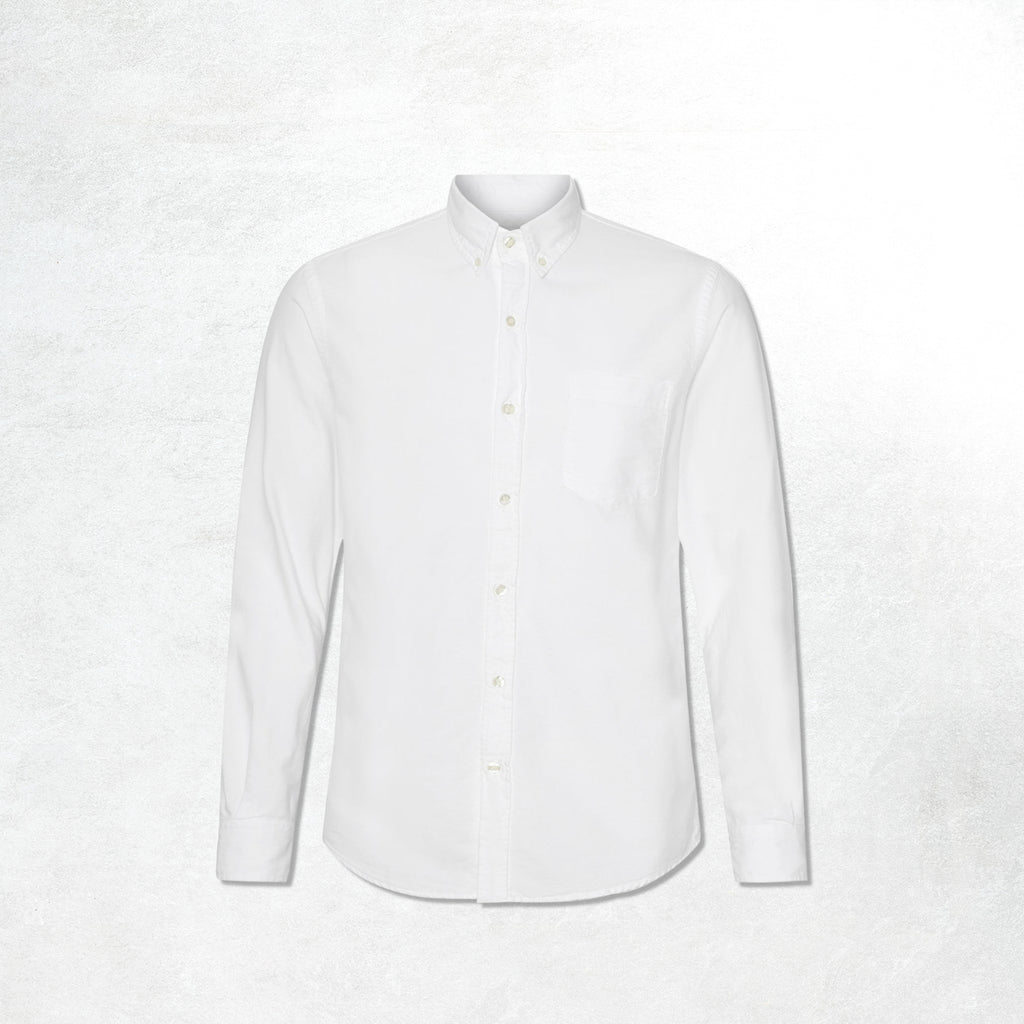 Colorful Standard Organic Button Down Shirt : Optical White