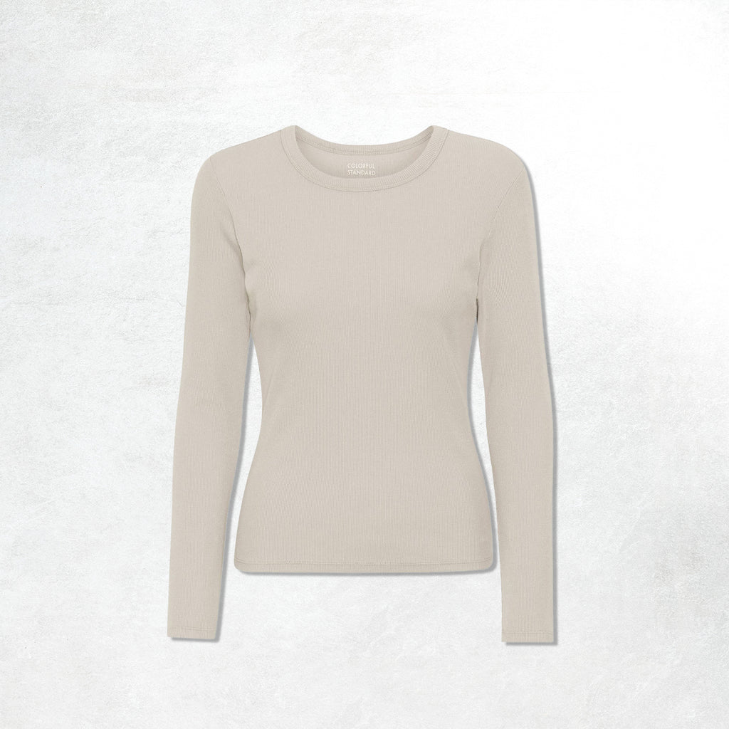 Colorful Standard Organic Rib LS T-Shirt : Ivory White