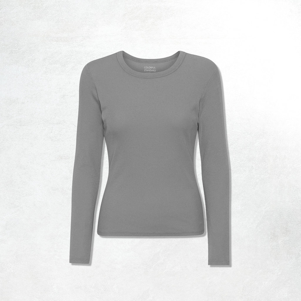 Colorful Standard Organic Rib LS T-Shirt : Storm Grey