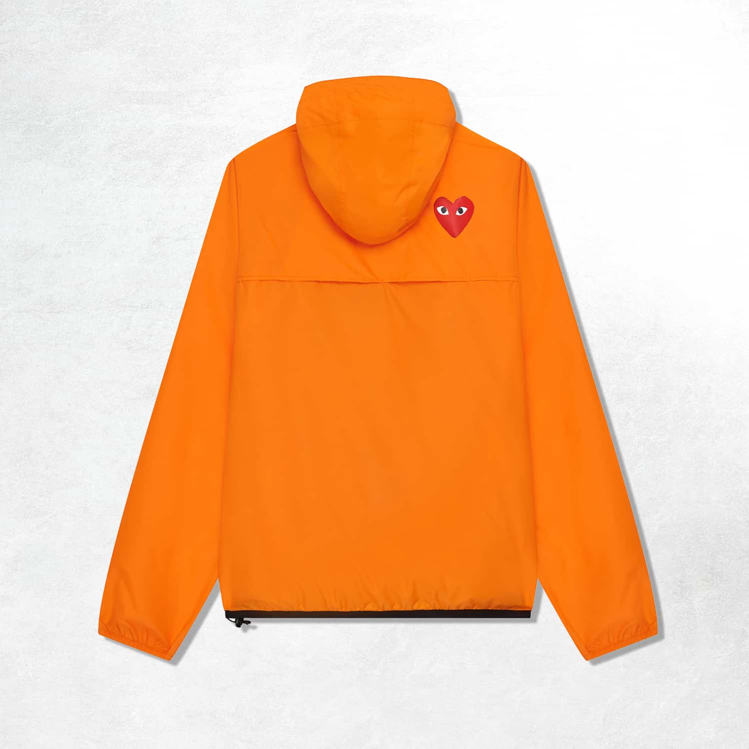 Comme des Garcons Play x K-Way Half Zip Jacket: Orange_1