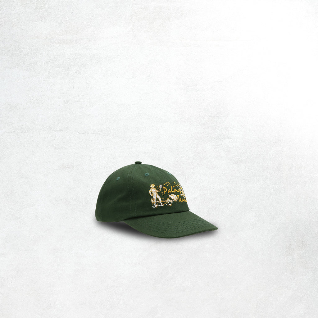 Palmes Dustup 6 Panel Cap: Dark Green