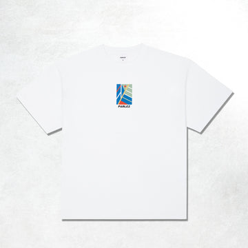 Parlez Graft oversized T-shirt: White (Front)