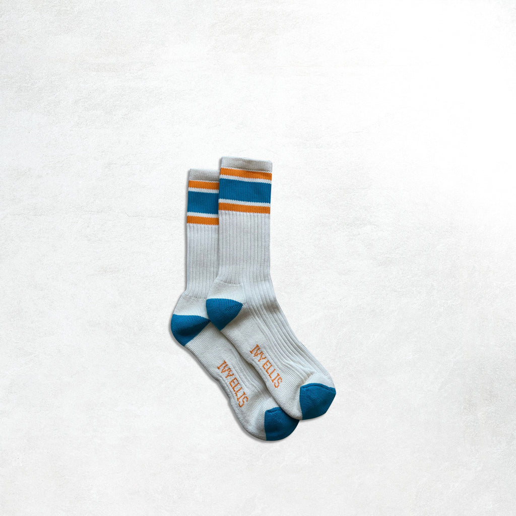 Ivy Ellis Vintage Cotton Sport Sock: Marino