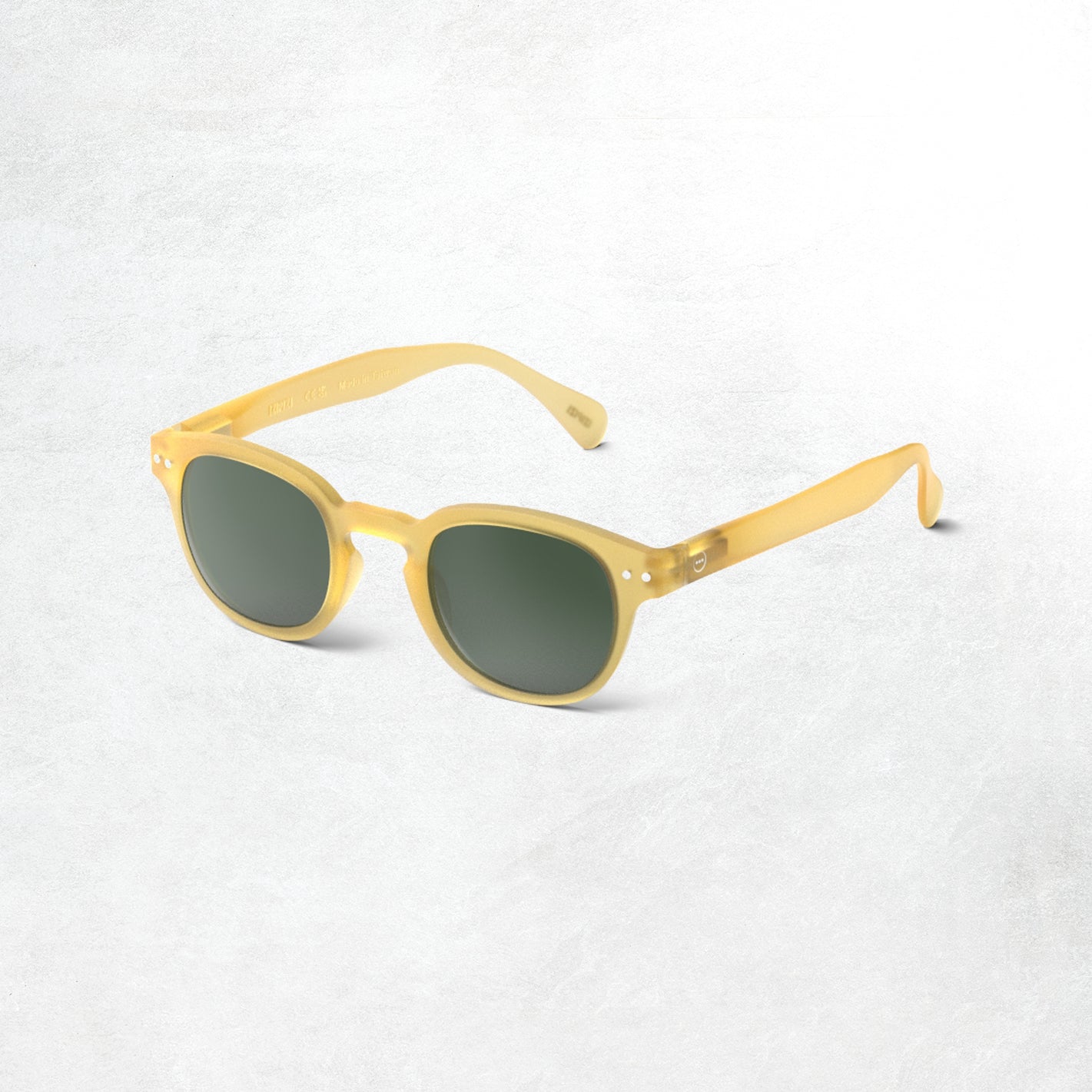 Izipizi Sun Glasses #C: Yellow Honey Green Lenses (Side)