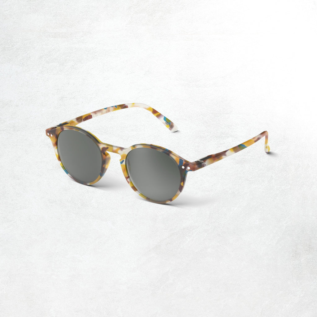 Izipizi Sun Glasses #D: Blue Tortoise Grey Lenses (Side)