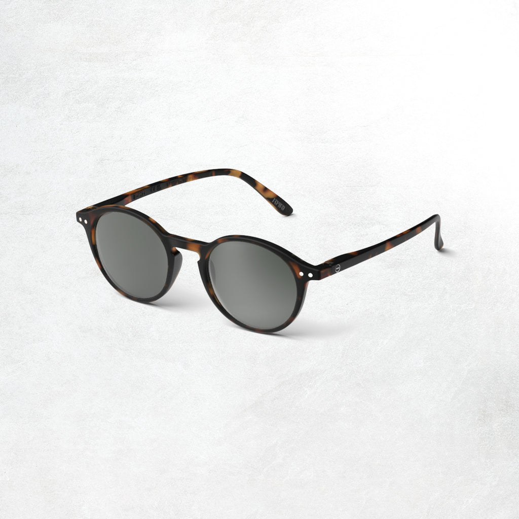 Izipizi Sun Glasses #D: Tortoise Grey Lenses (Side)