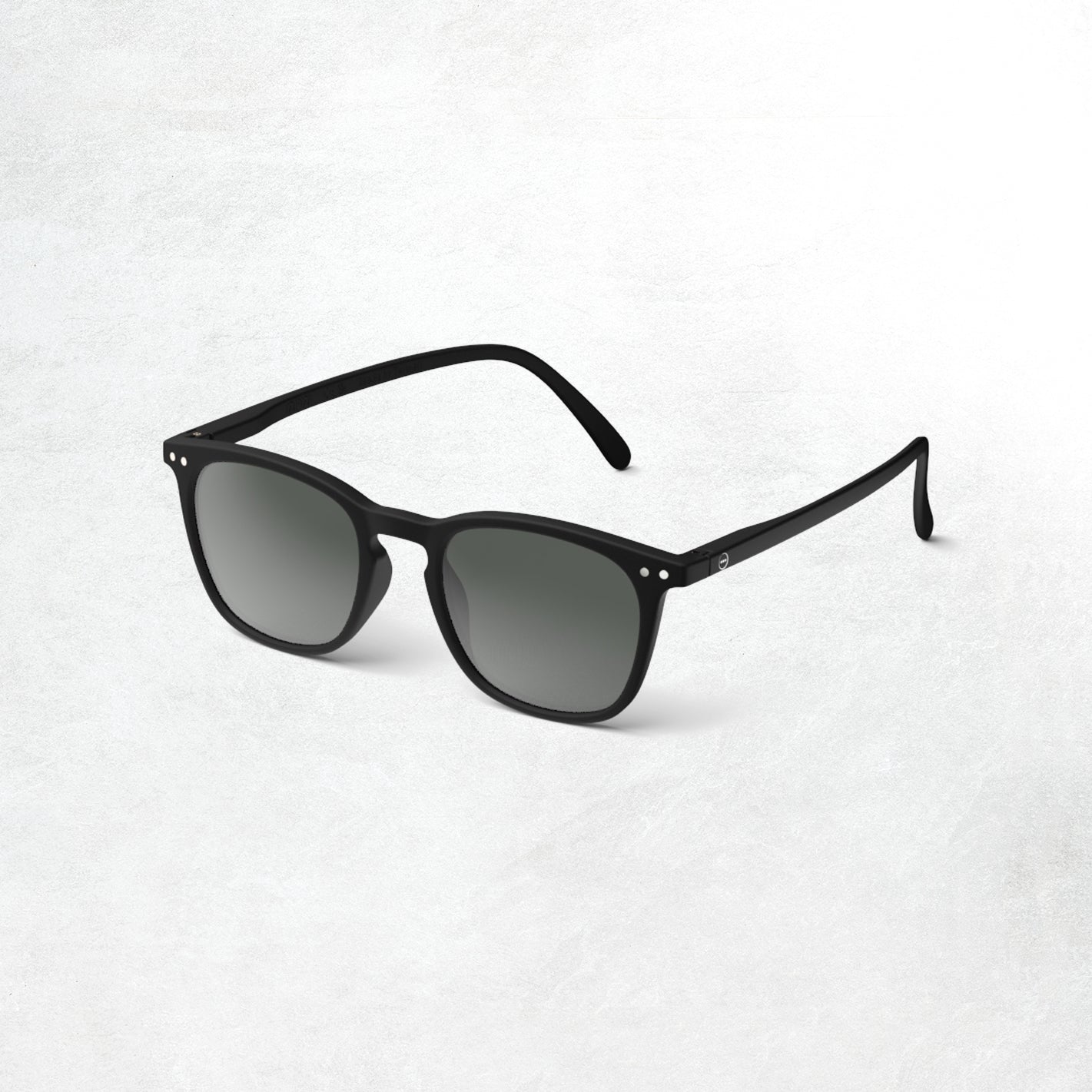Izipizi Sun Glasses #E: Black Grey Lenses (Side)