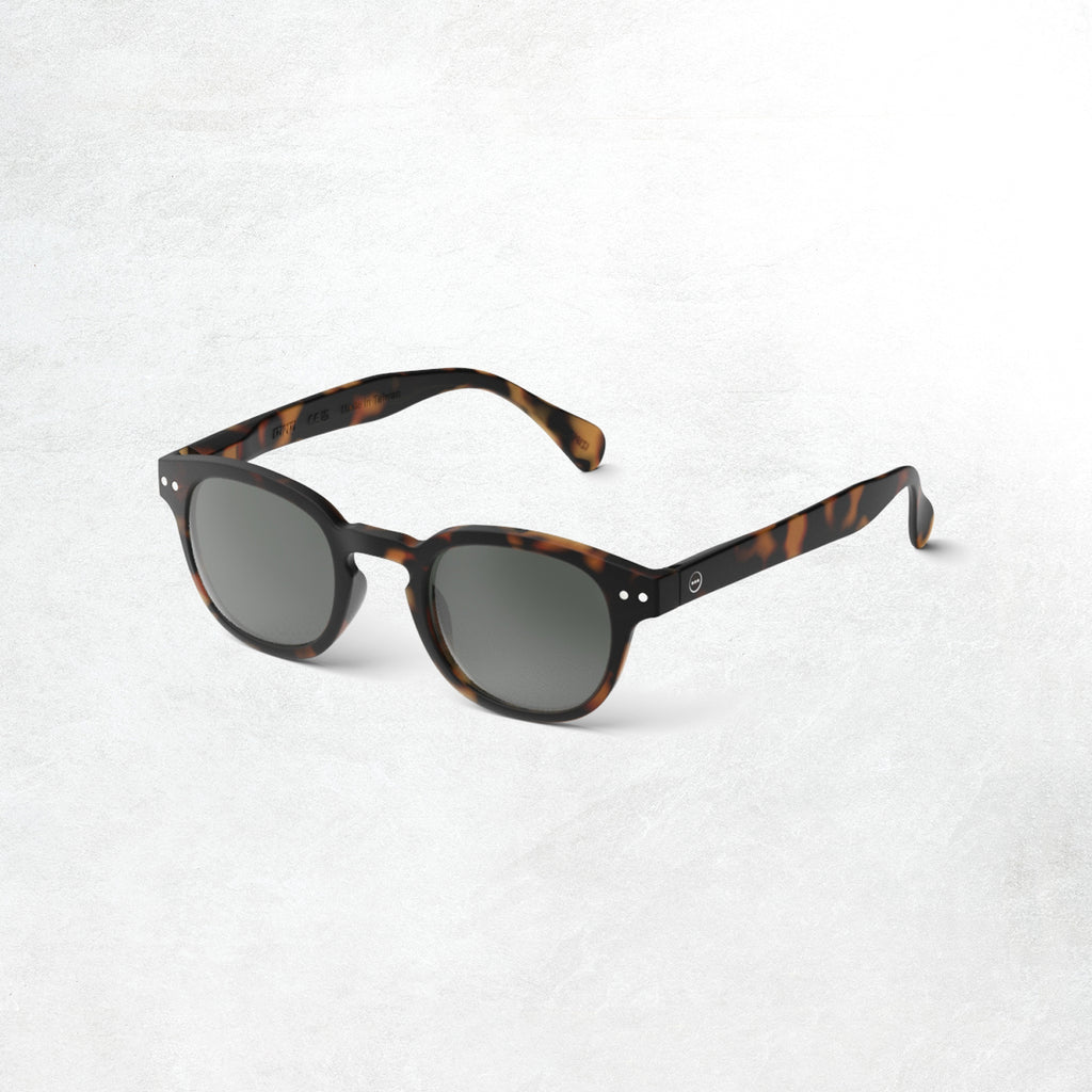 Izipizi Sun Glasses #C: Tortoise Grey Lenses (Side)