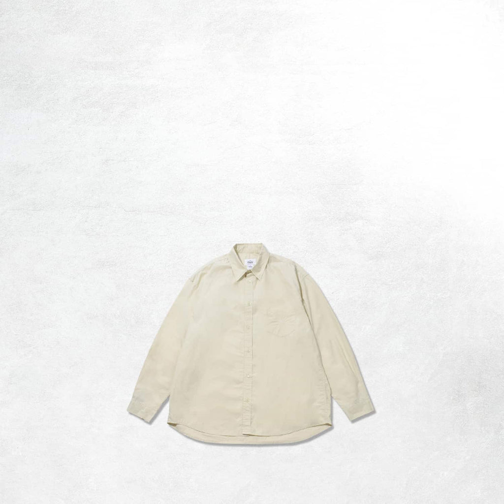 Kappy Relaxed Cotton Shirt: Beige