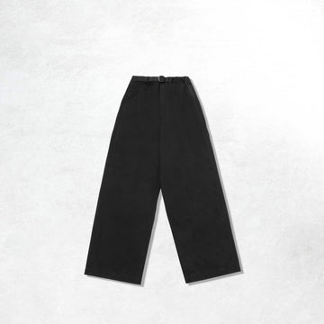 Kappy Two Tuck Wide Pants: Black