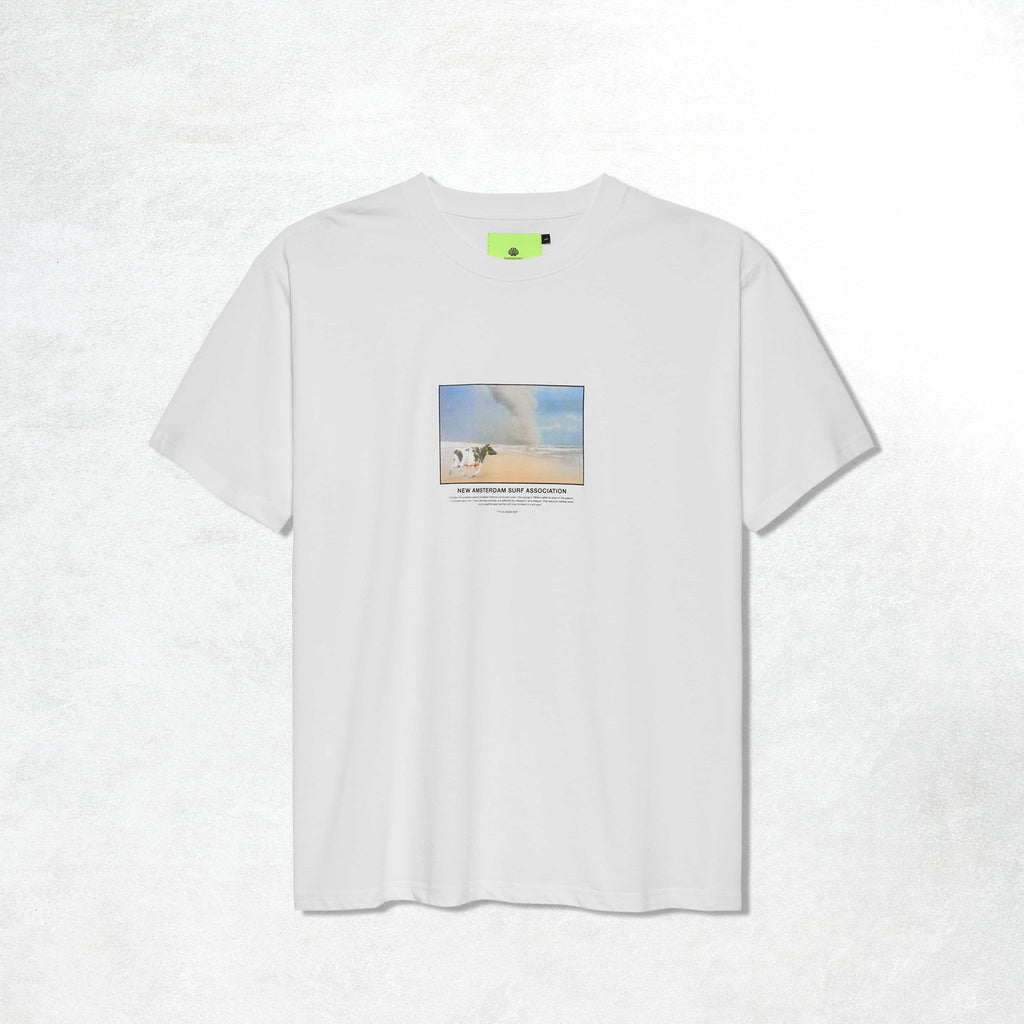 New Amsterdam Cow Tee: White