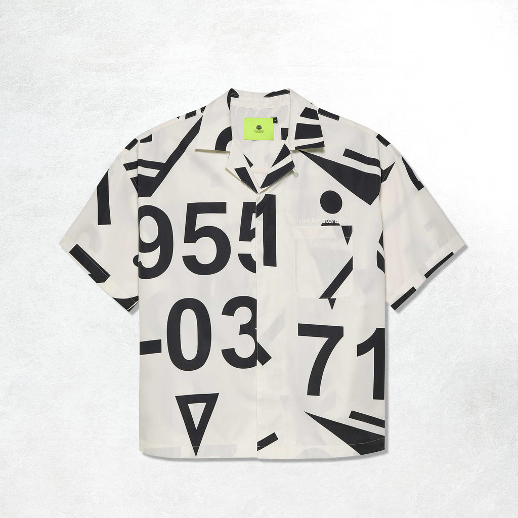 New Amsterdam Wijk Shirt Aop: White