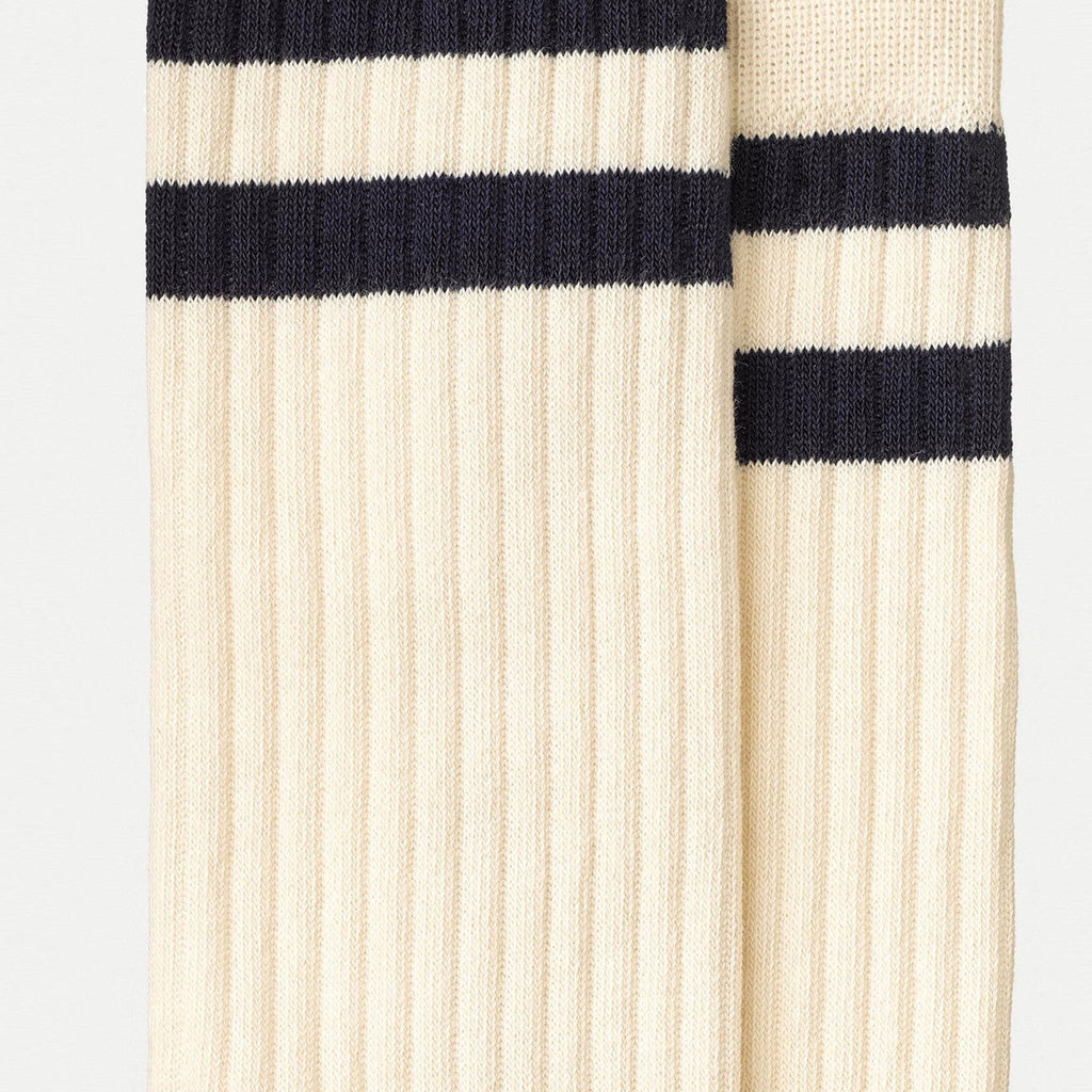 Nudie Jeans Amundsson Sport Socks - Off White/Navy_1