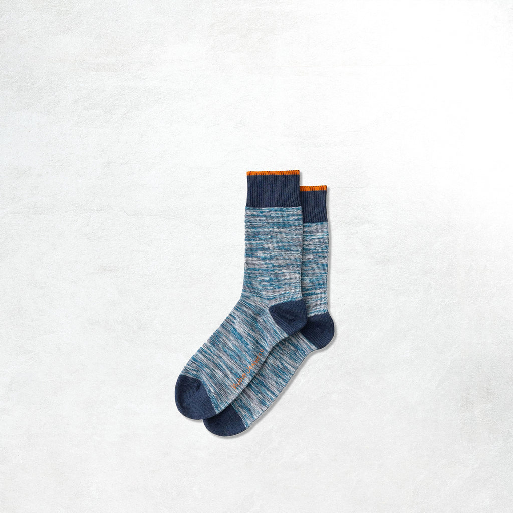 Nudie Jeans Rasmusson Multi Yarn Socks: Blue