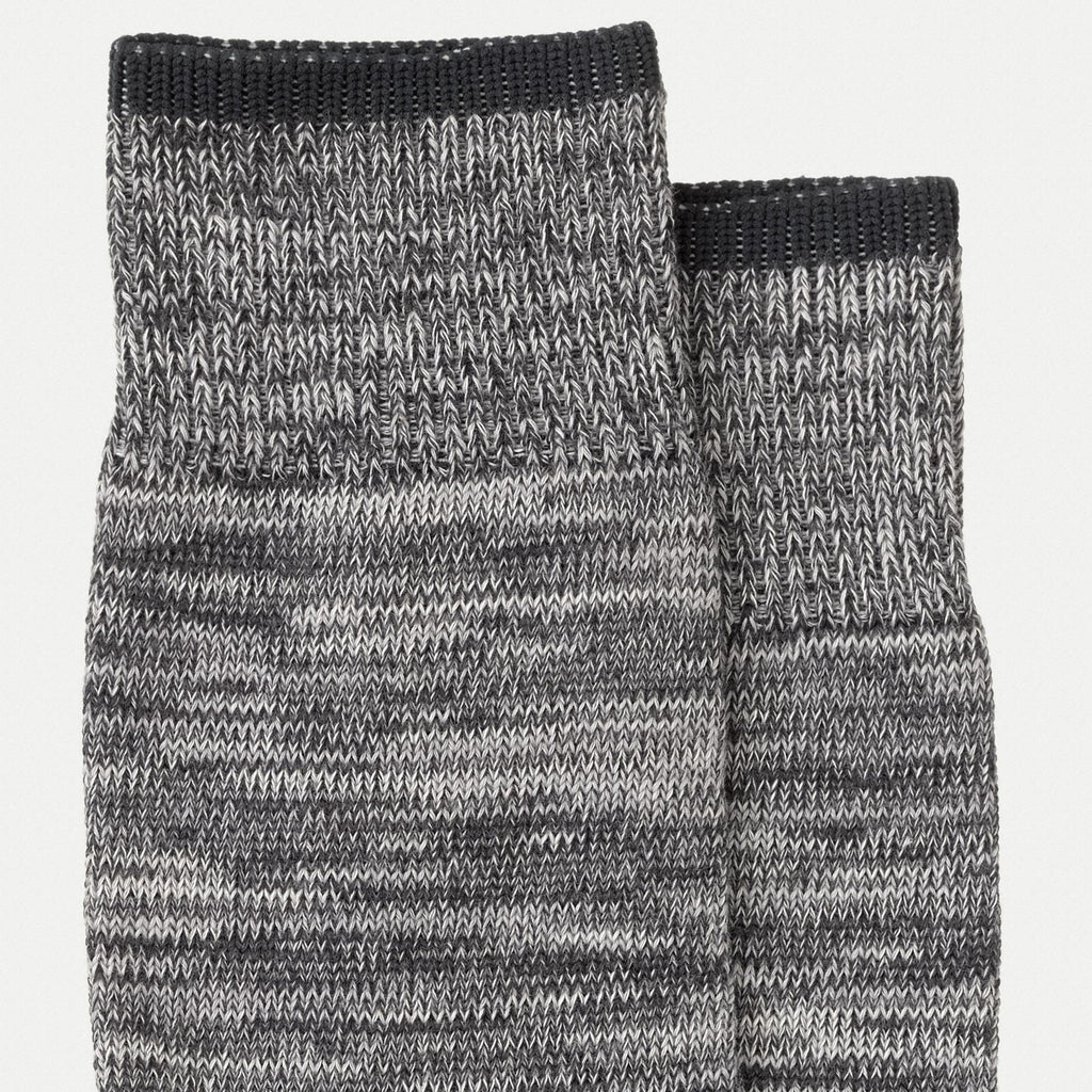 Nudie Jeans Rasmusson Multi Yarn Socks: Dark Grey_1