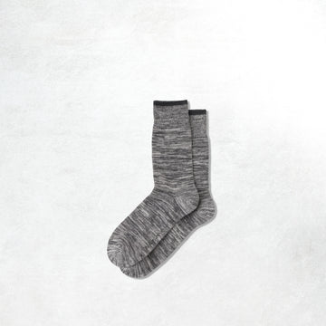 Nudie Jeans Rasmusson Multi Yarn Socks: Dark Grey